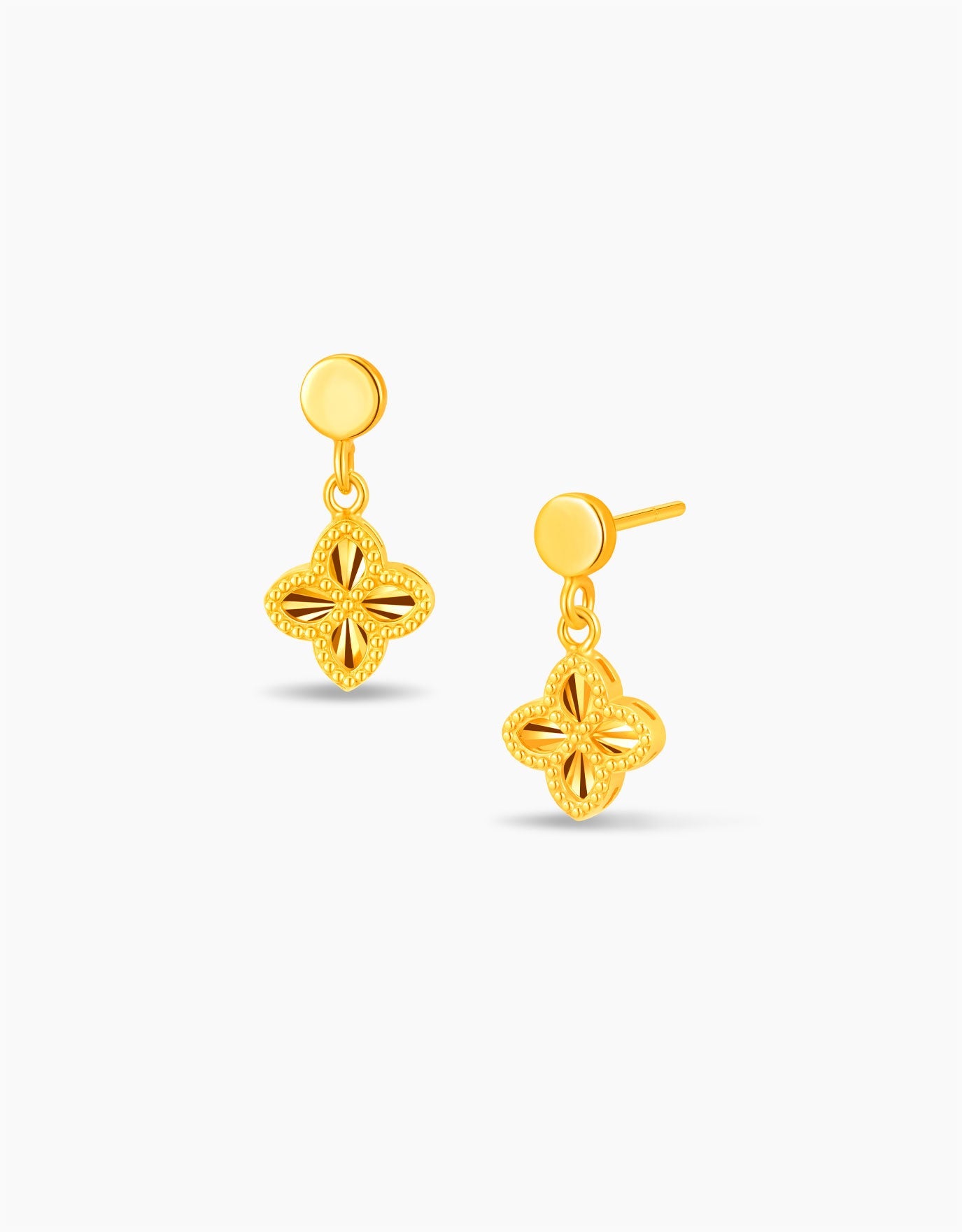 LVC MOD22 Clover Delight Gold Earrings