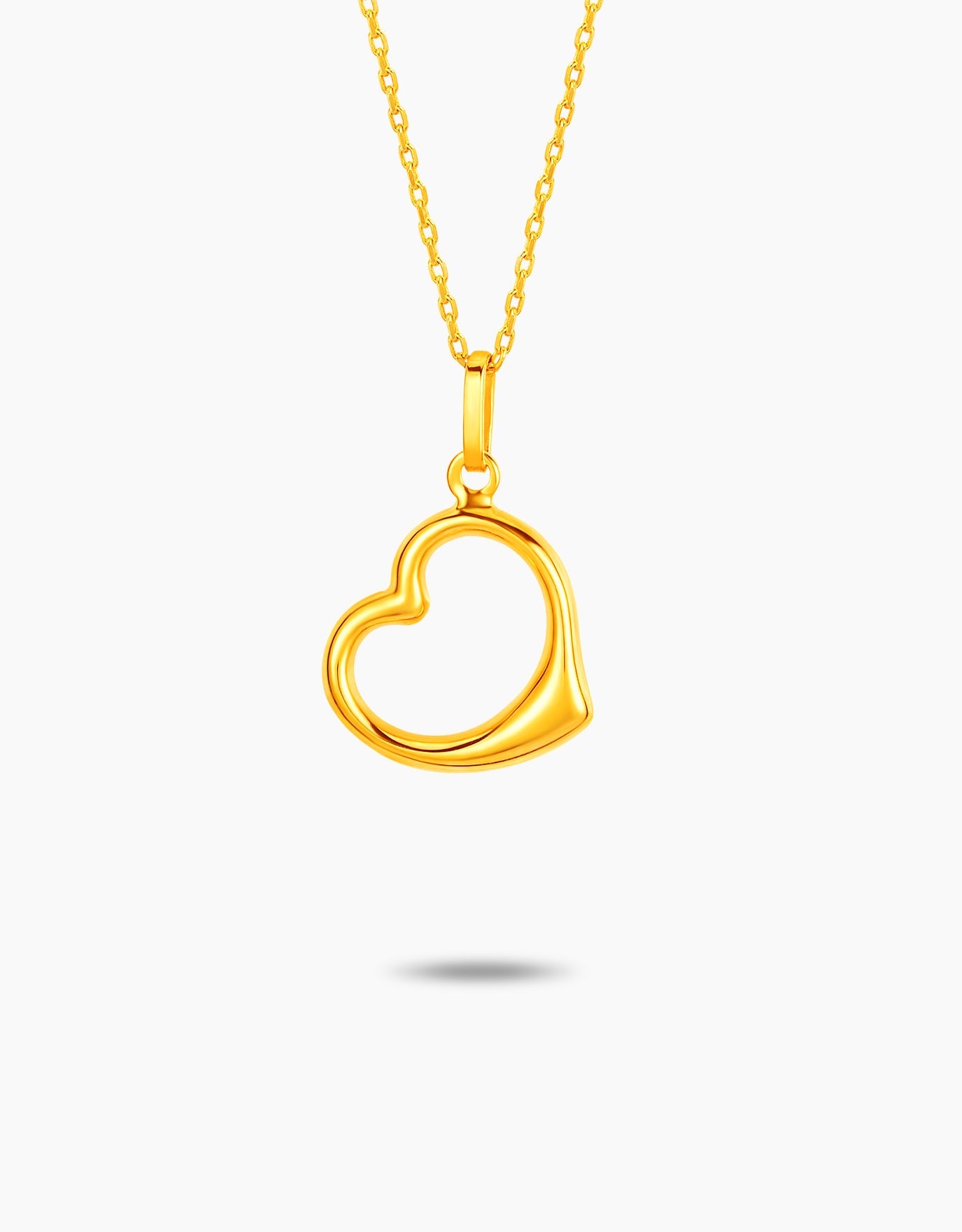 LVC MOD22 Charmed Heart Gold Necklace