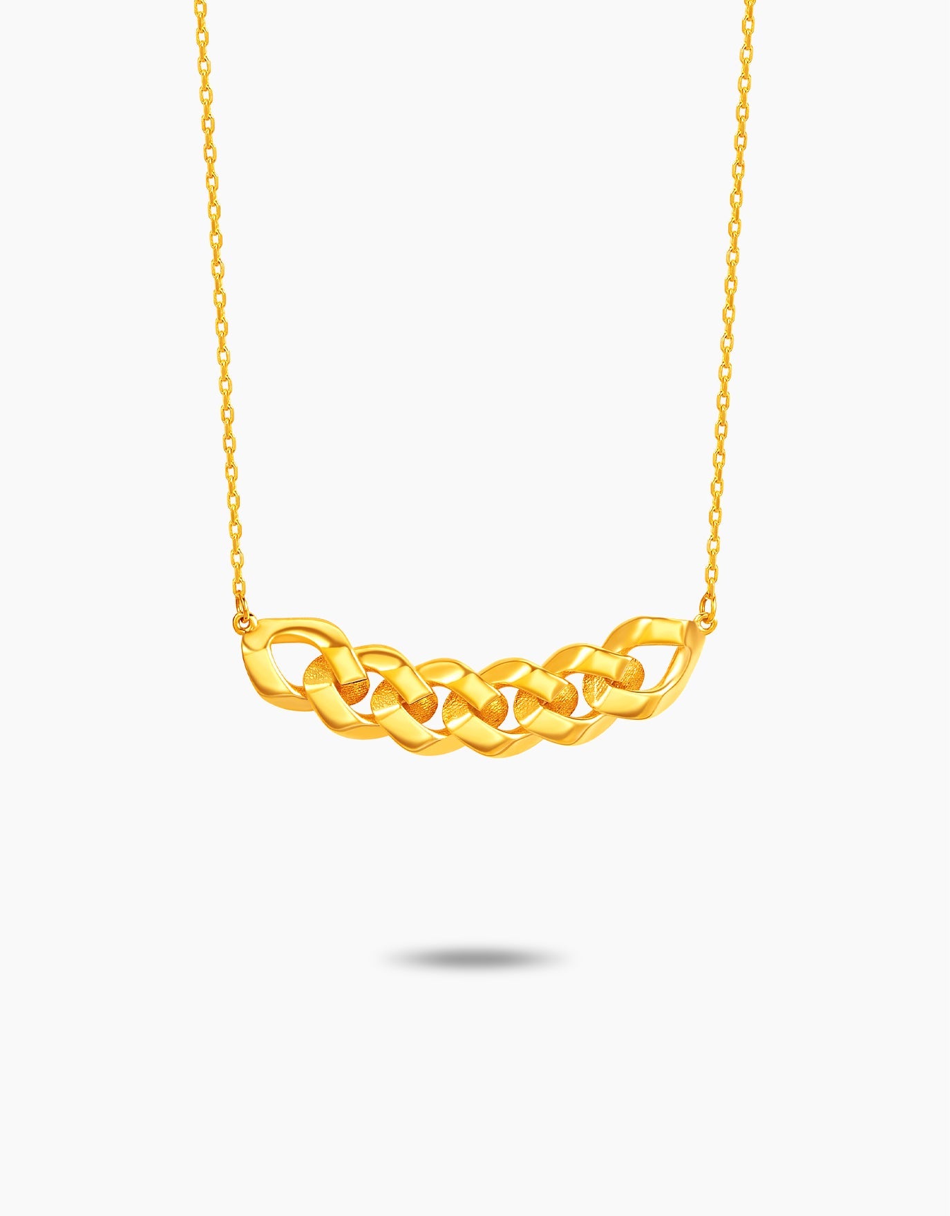 LVC MOD22 Curb Accent Gold Necklace