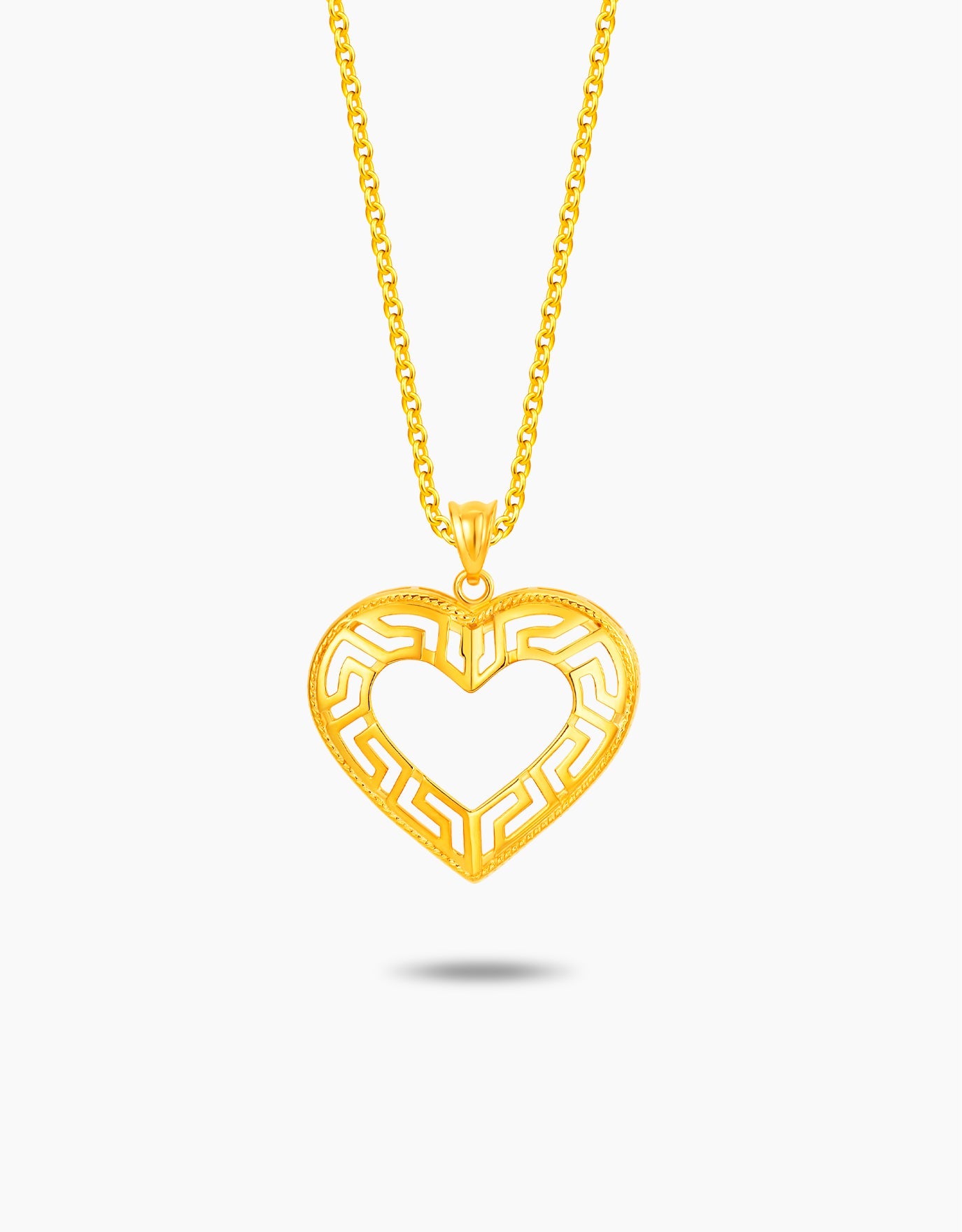 LVC MOD22 Hellenic Heart Gold Pendant