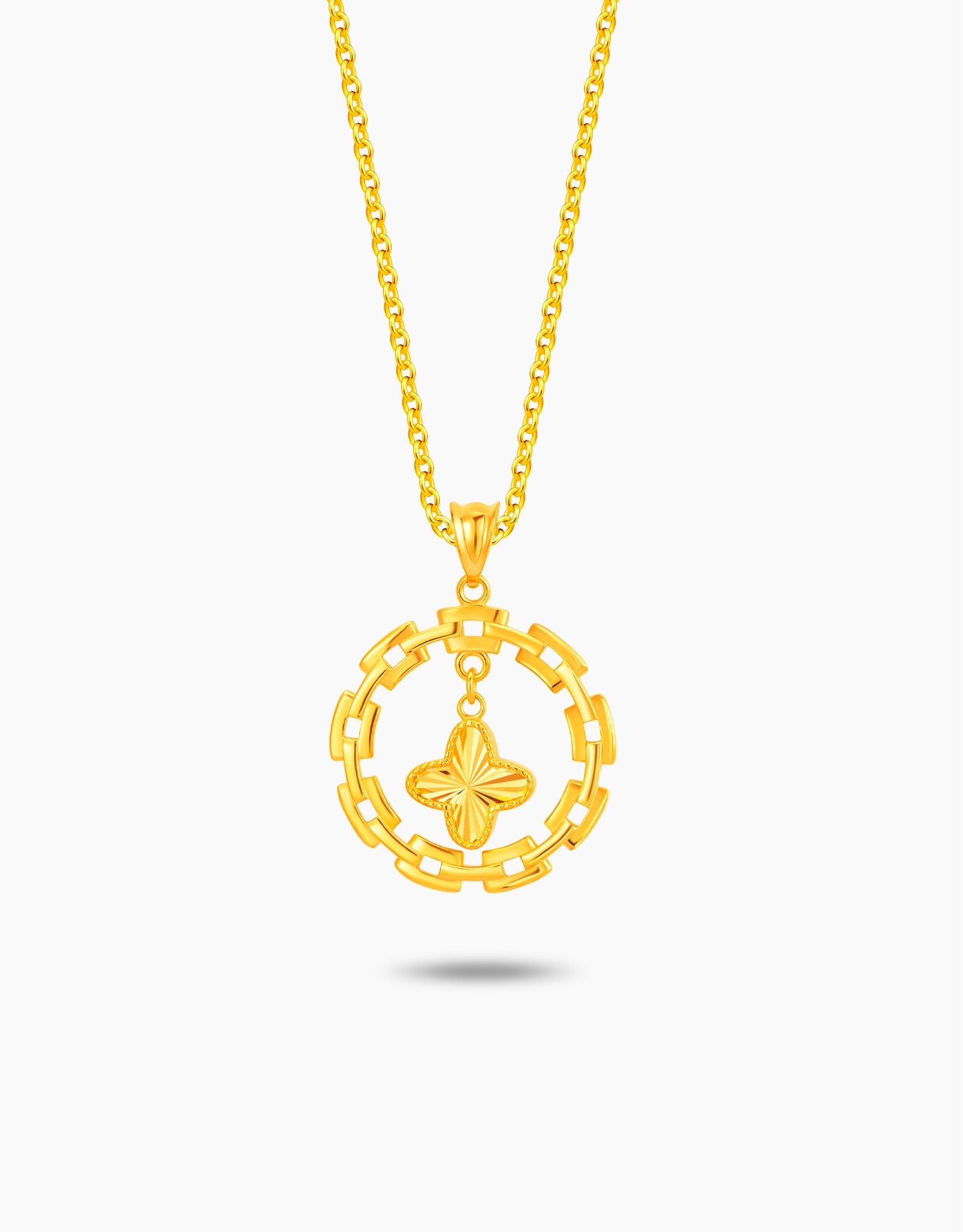 LVC MOD22 Clover Talisman Gold Pendant