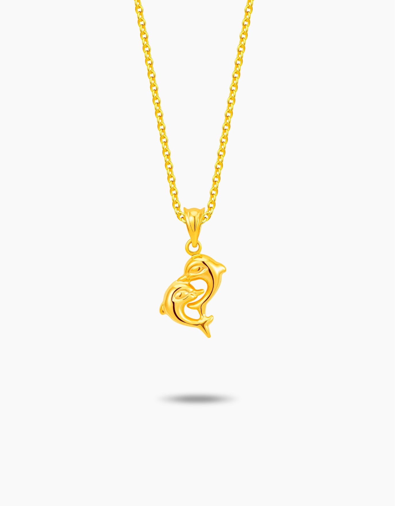 LVC MOD22 Dolphin Dance Gold Pendant