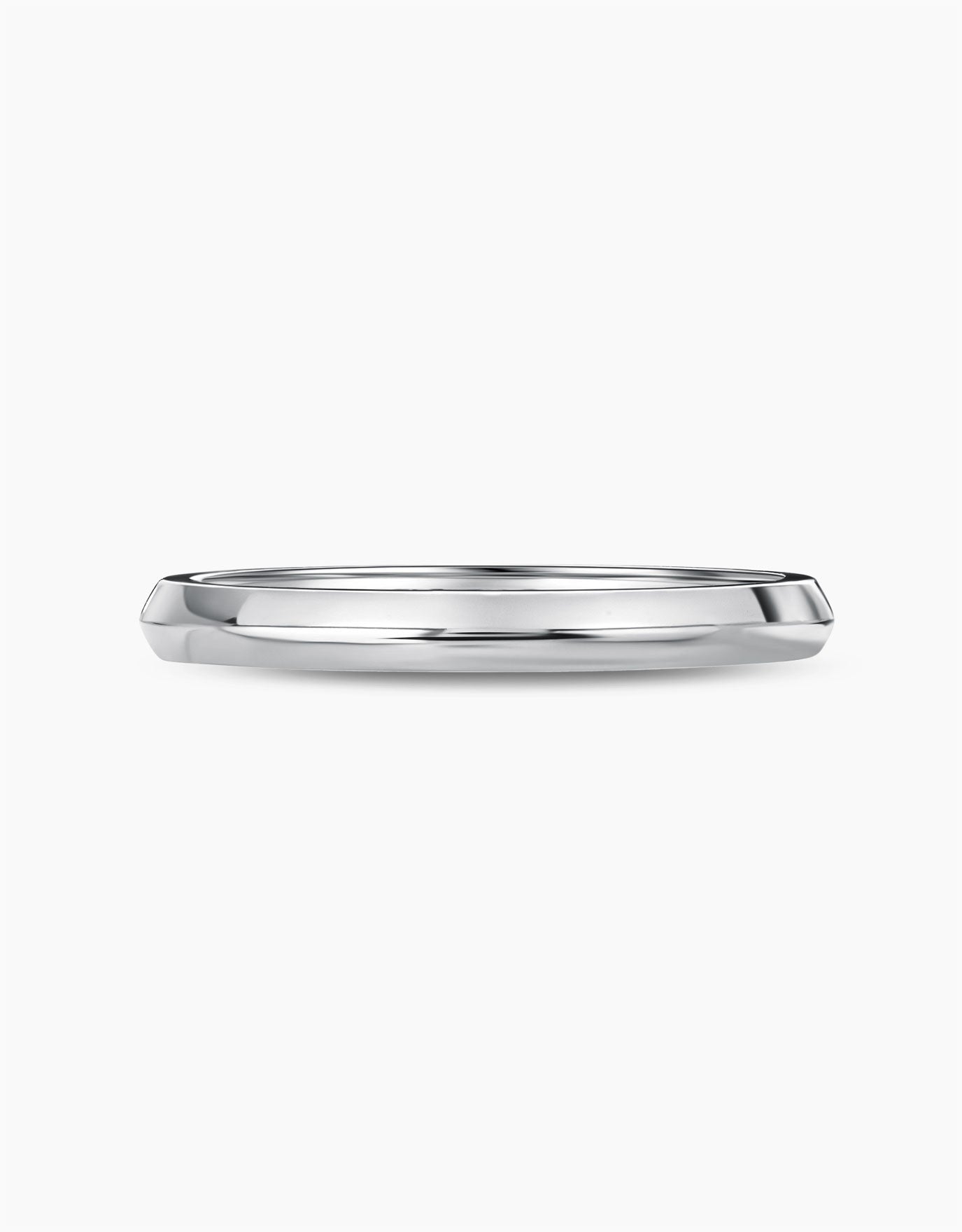 LVC men wedding ring created with a classic and polished look in white gold