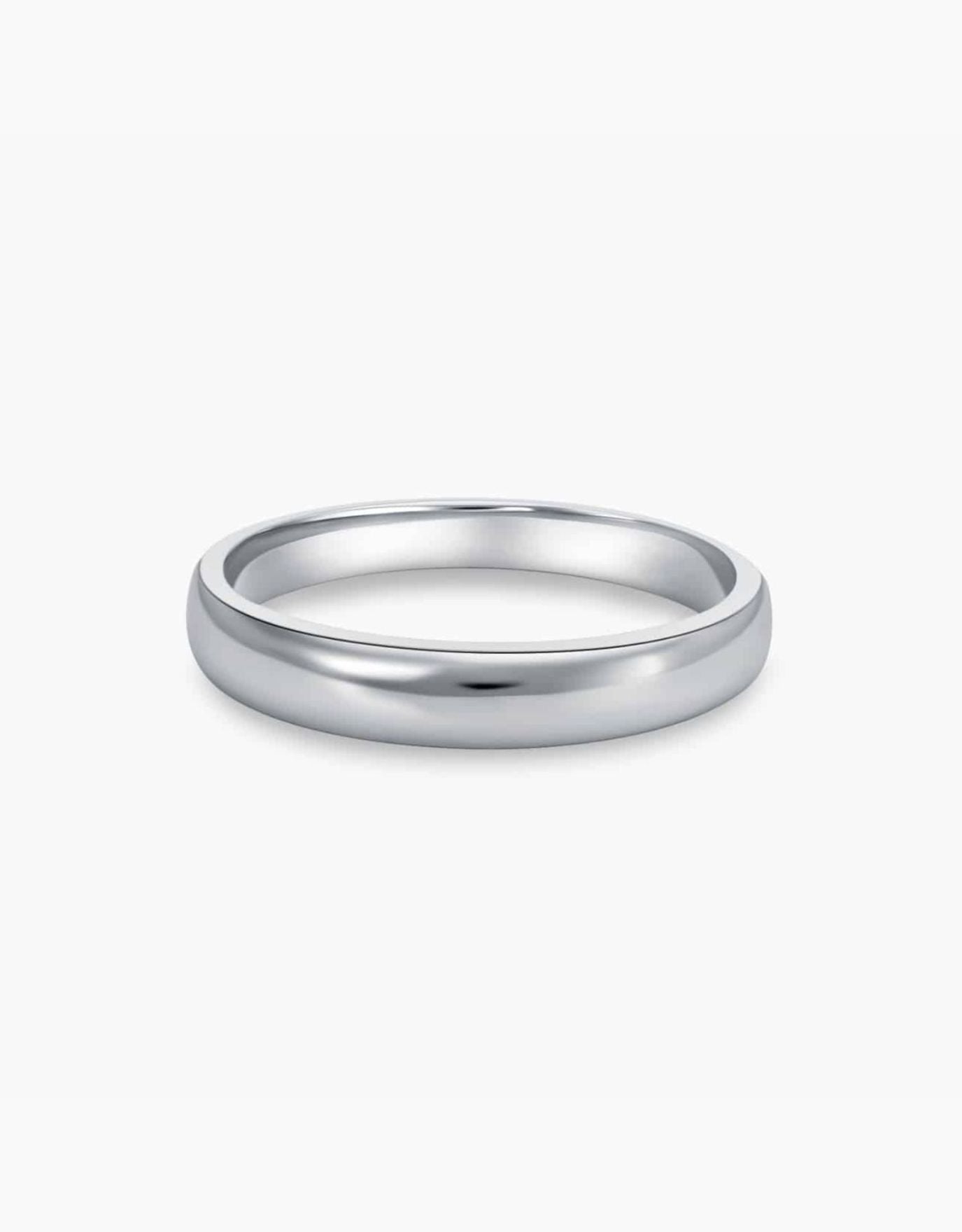 LVC men wedding ring designed with a classic look in white gold for simplicity and timelessness