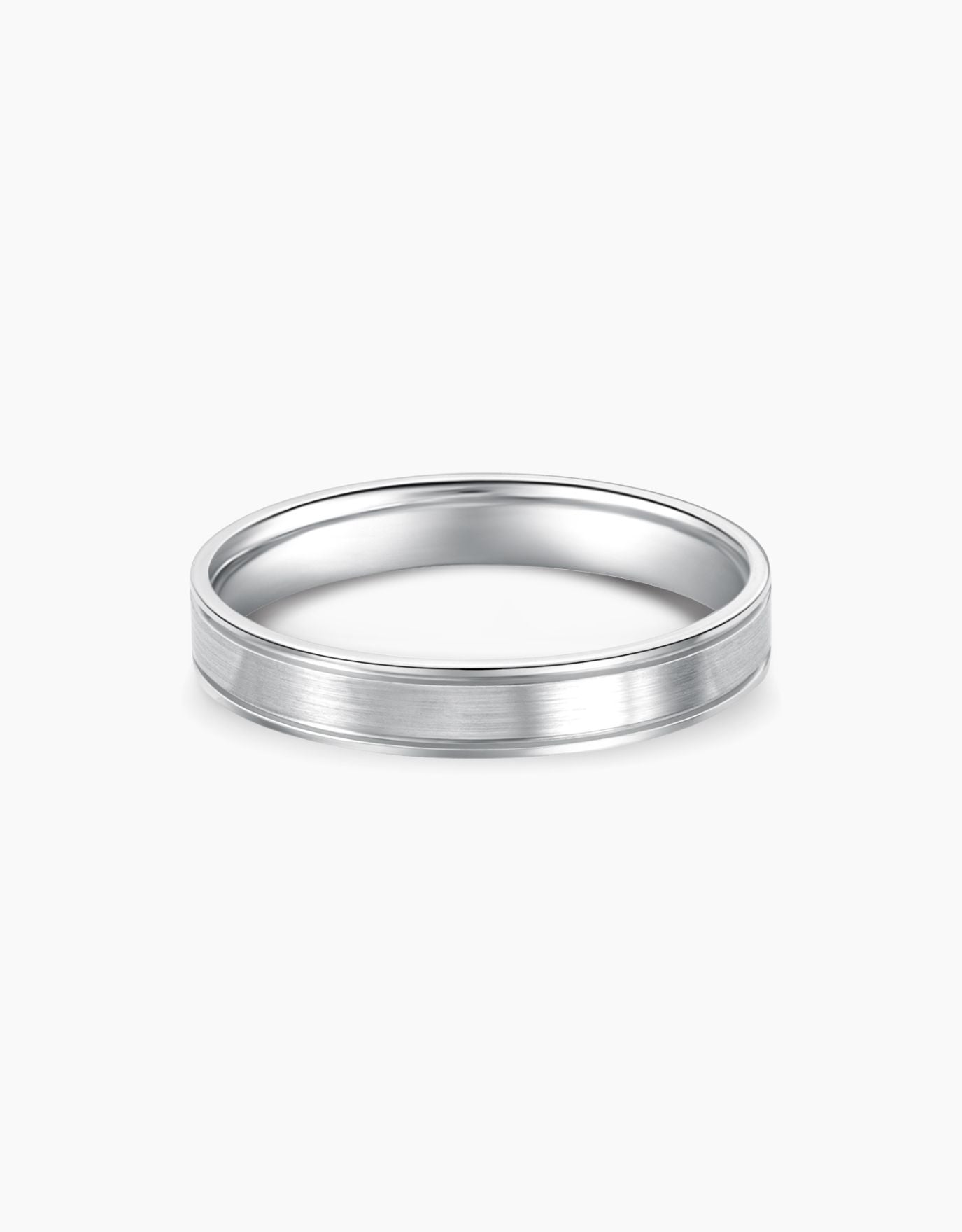 LVC men wedding ring crafted using platinum for it to be strong