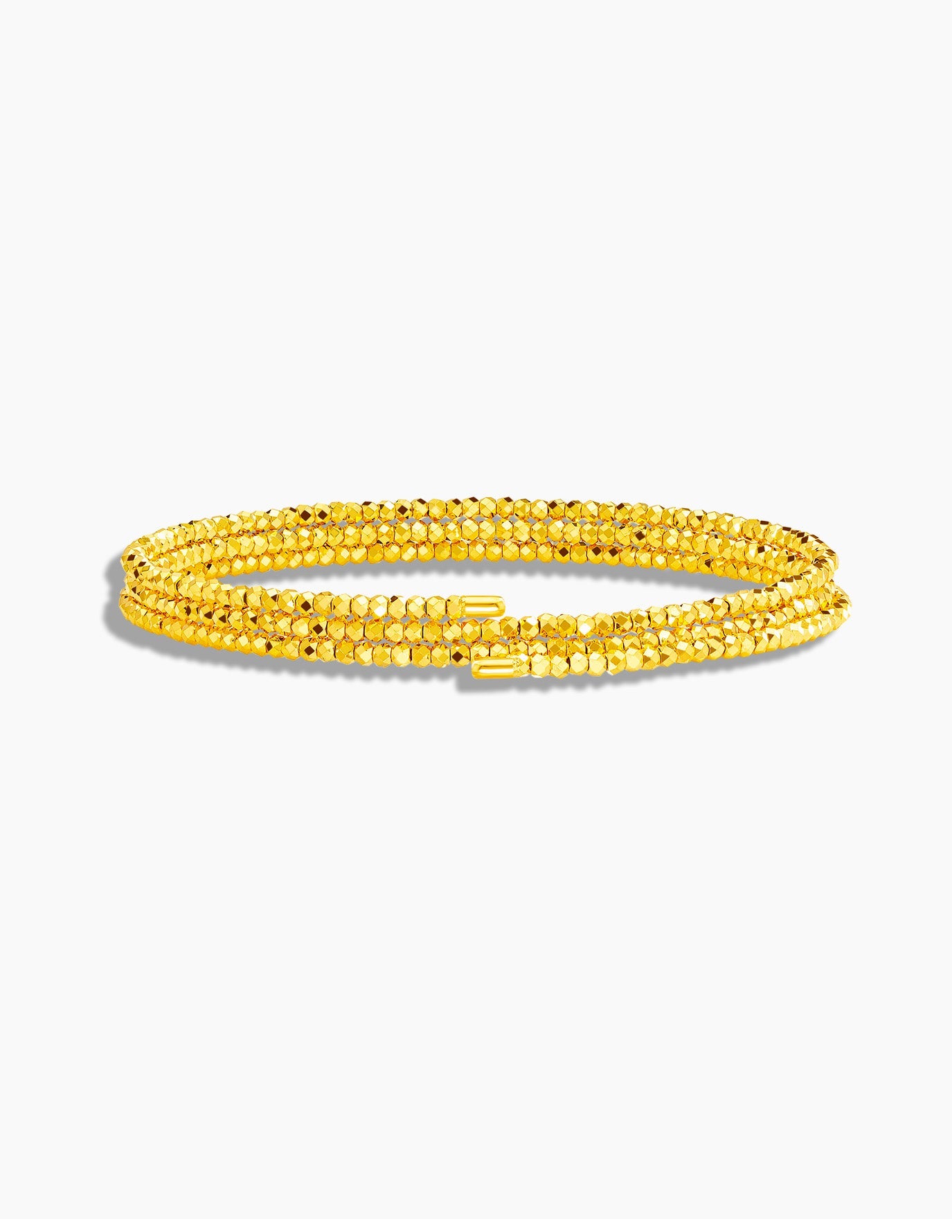 LVC 999 Gold Bangle designed as a multi bangle set crafted with dazzling petit beads to give maximum sparkle