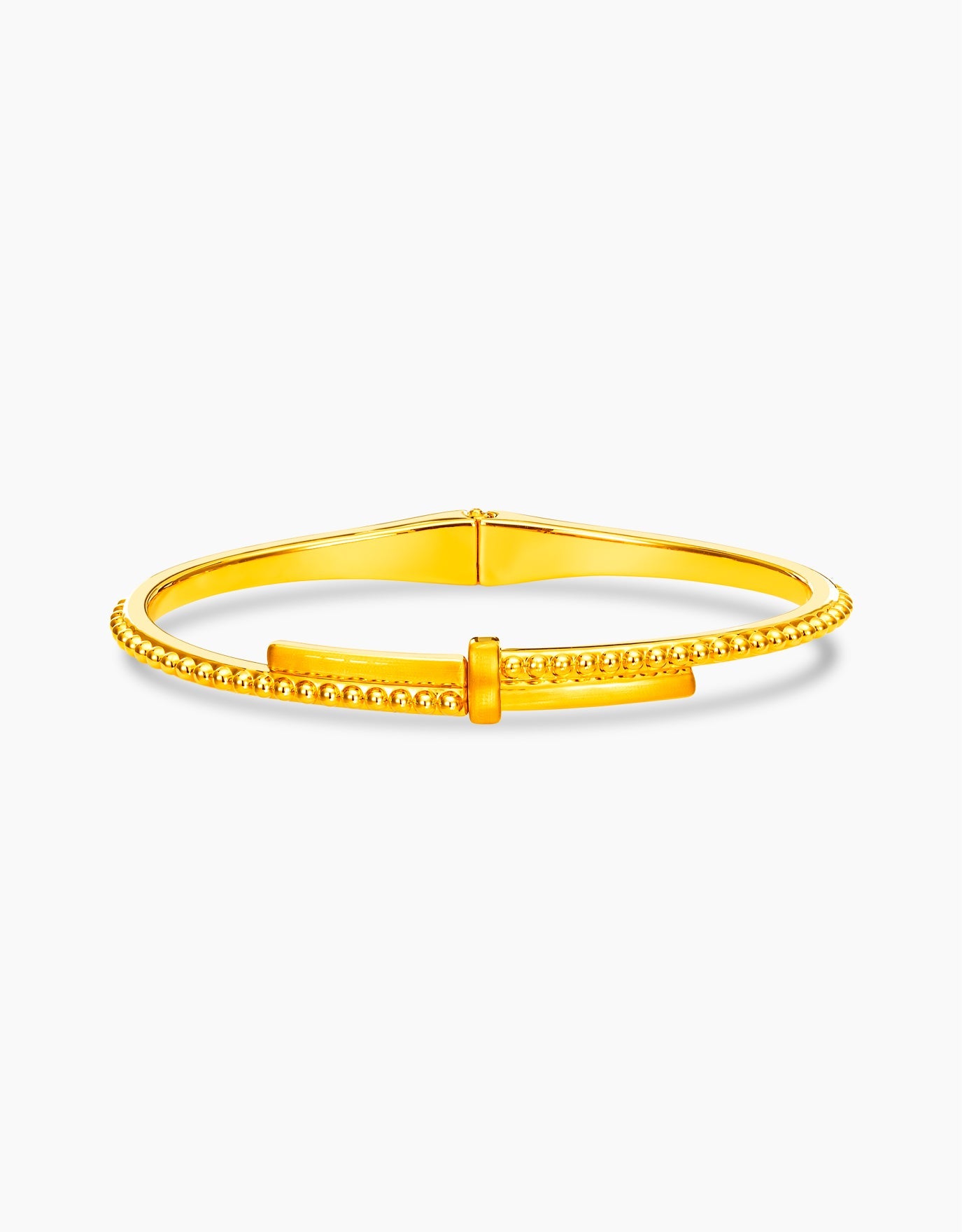 LVC bangle in 999 gold with intertwined design 