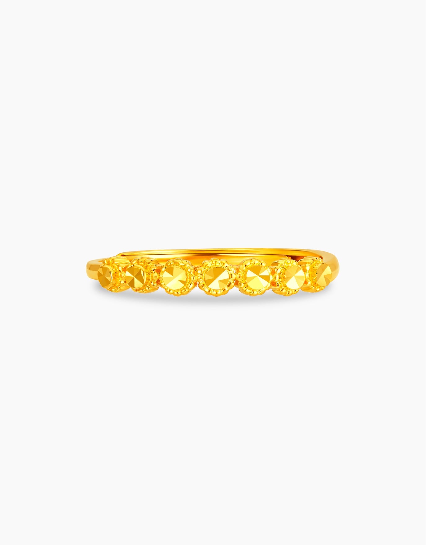 LVC wedding ring in 999 gold featuring intricate details and timeless charm