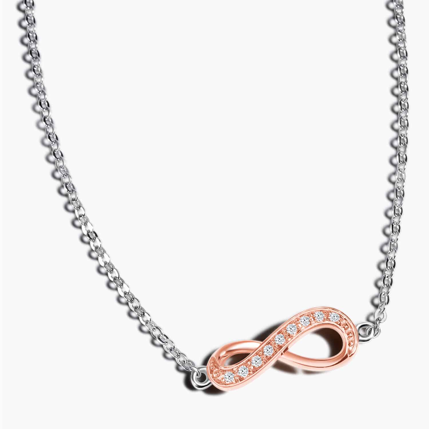 idea hadiah hantaran kahwin untuk wanita rantai leher LVC Destiny Infinity Diamond Necklace