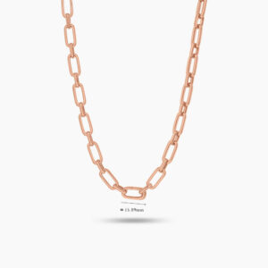 LVC Carla Commix Chain Necklace made of 925 Sterling Silver Jewellery Plated in Rose Gold