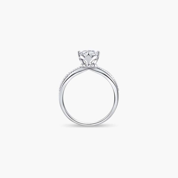 Classic Milgrain Twist Solitaire Diamond Engagement Ring