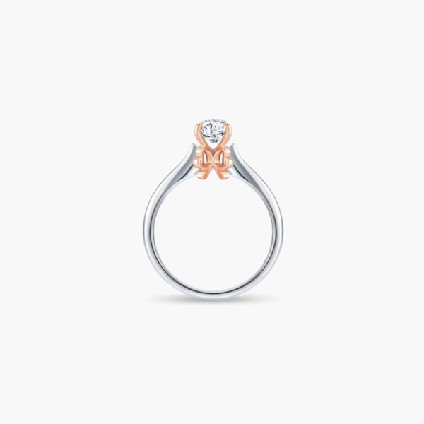 Enchante Solitaire Diamond Engagement Ring in Duo Tones