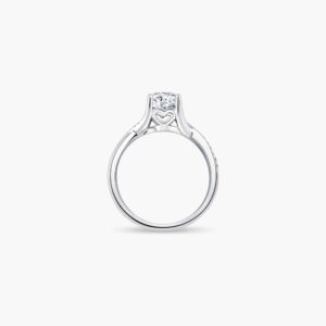 Destiny Twist Solitaire Diamond Engagement Ring in 6 prongs