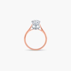 Enchante Solitaire Diamond Engagement Ring in Rose Gold