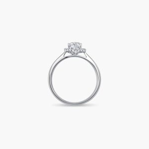 Endear Lab Diamond Engagement Ring in Heart Shaped Setting
