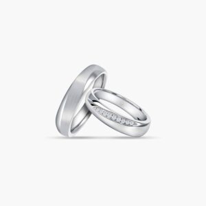 LVC Purete Trust Wedding Ring set in Platinum with Diamonds
