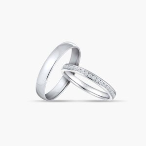 LVC Classique Wedding Band in White Gold