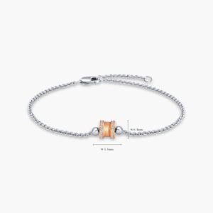 LVC Promise Diamond Bracelet with 46 diamonds in 18k White and Rose Gold