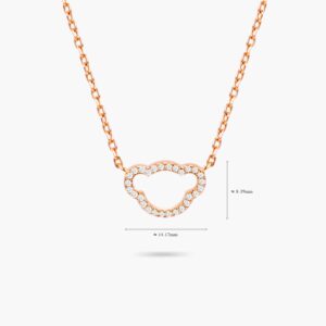 LVC Teddy Bear My Precious 925 Sterling Silver Necklace plated rose gold