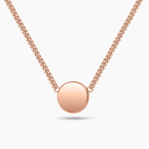 LVC Charmes Classic Ecliptic 925 Sterling Silver Necklace Plated in Rose Gold