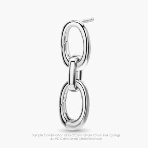 LVC Carla Ovale Chain Extension in 925 Sterling Silver Jewellery