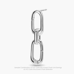 LVC Carla Structured Chain Extension in 925 Sterling Silver Jewellery