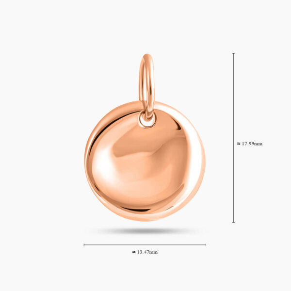 LVC Charmes Vintage Round Pendant made of 925 Sterling Silver Jewellery Plated in Rose Gold