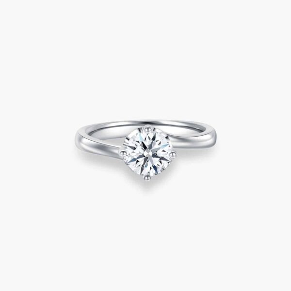 LVC ENTWINE LAB DIAMOND ENGAGEMENT RING a white gold engagement ring in 18k white gold and lab grown diamond 订婚 戒指 钻石 戒指 cincin diamond