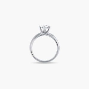 Destiny Twirl Solitaire Diamond Engagement Ring