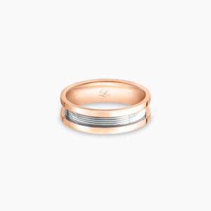 LVC Promise Pure Men's Wedding Ring in Rose Gold