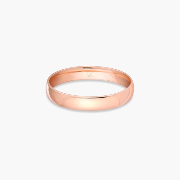 LVC CLASSIQUE WEDDING BAND IN ROSE GOLD a wedding band for men in rose gold