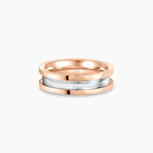 LVC Promise Pure Slim Men's Wedding Ring in Rose Gold