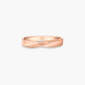 LVC Desirio Infinity Men's Wedding Ring in Rose Gold