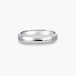 LVC Desirio Classic Wedding Band for men in White Gold with Glossy Finish