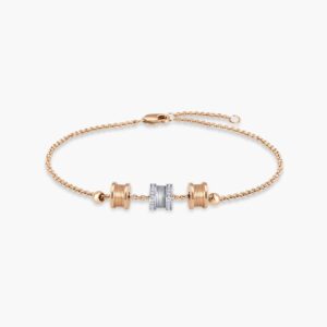 LVC Promise Diamond Bracelet Charmes 18K White Gold & Rose Gold anniversary gift