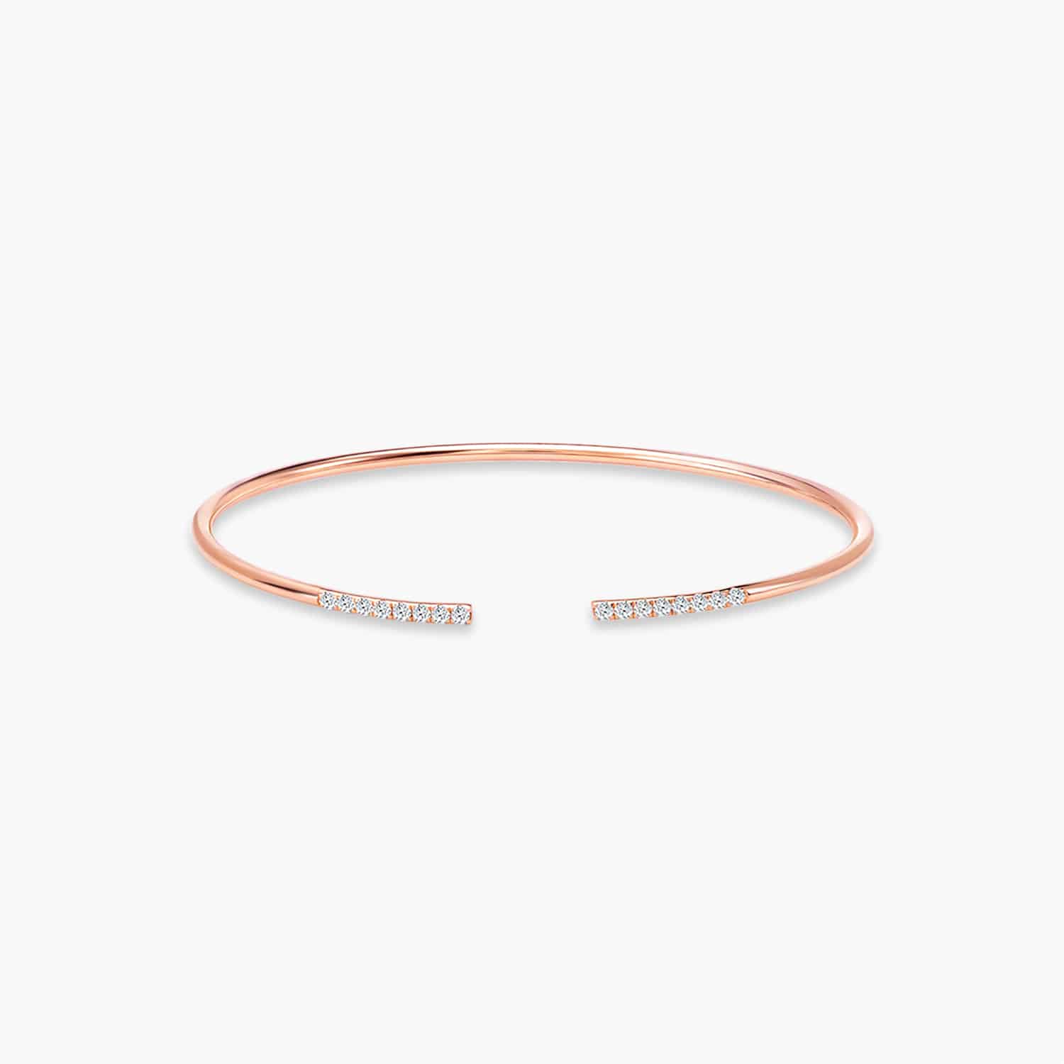 LVC Eterno Diamond Bangle for woman in 18k Rose Gold