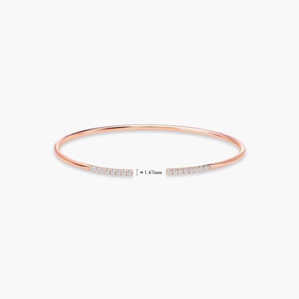 LVC Eterno Diamond Bangle for woman in 18k Rose Gold