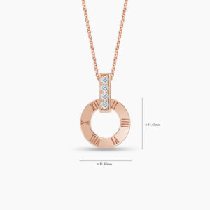LVC Joie Millennium Diamond Pendant in 18k Rose Gold