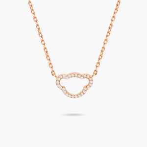 LVC Teddy Bear My Precious 925 Sterling Silver Necklace plated rose gold