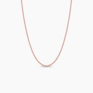 LVC Silver Chain made of 925 Sterling Silver Jewellery Plated in Rose Gold