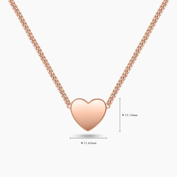 LVC Classic Amare Necklace in 925 sterling silver plated rose gold