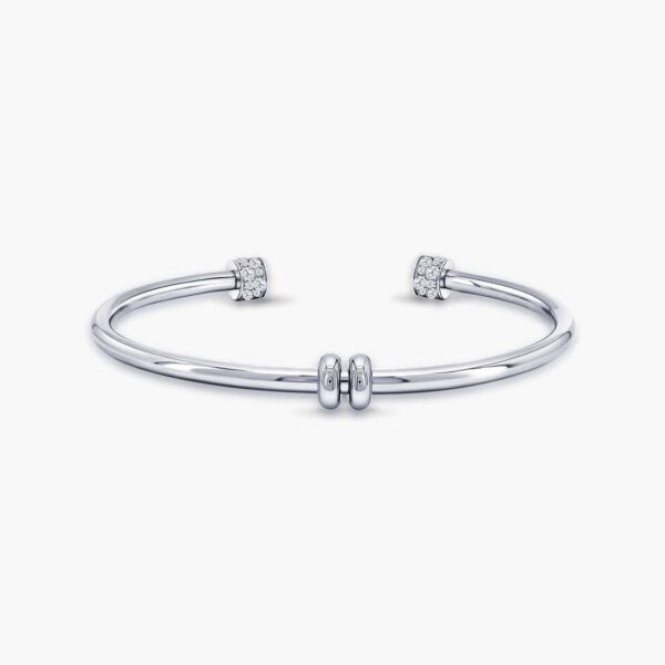 LVC Charmes Cuff with Gemstone in 925 Sterling Silver Jewellery