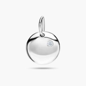 LVC Charmes Fay Round 925 Sterling Silver Pendant