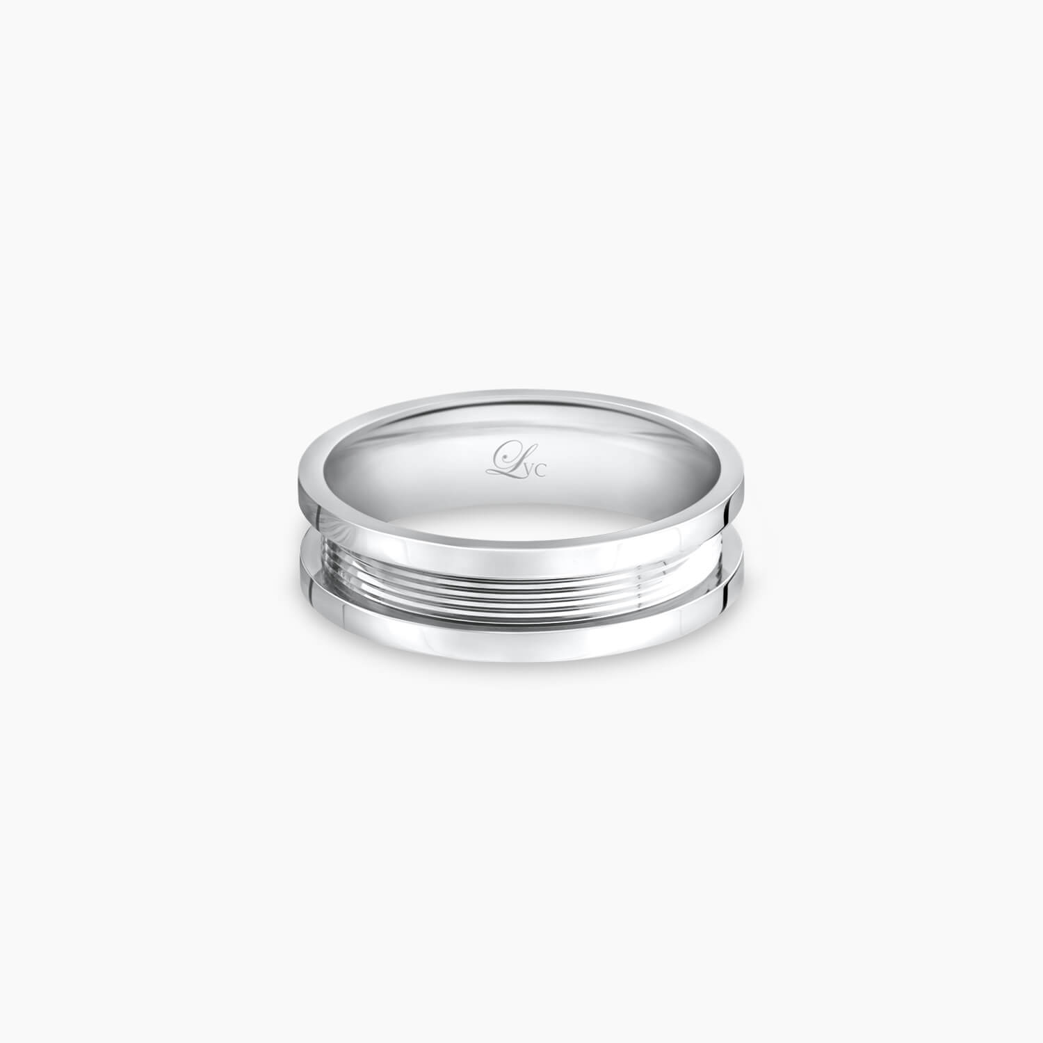 LVC PROMISE PURE WEDDING BAND IN WHITE GOLD a white gold engagement wedding ring or wedding band for men in white gold