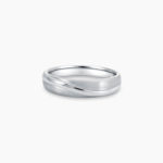 VC Purete Classic Men's Wedding Ring in Platinum with Glossy Finish