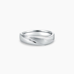 LVC Purete Classic Wedding Band for men with Layered Matte Finish