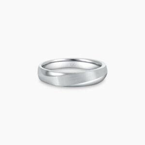 LVC Purete Classic Men's Wedding Ring - Platinum with Matte Finish