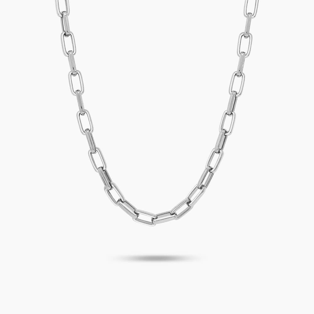 LVC Carla Constructed Chain Necklace made of 925 Sterling Silver Jewellery