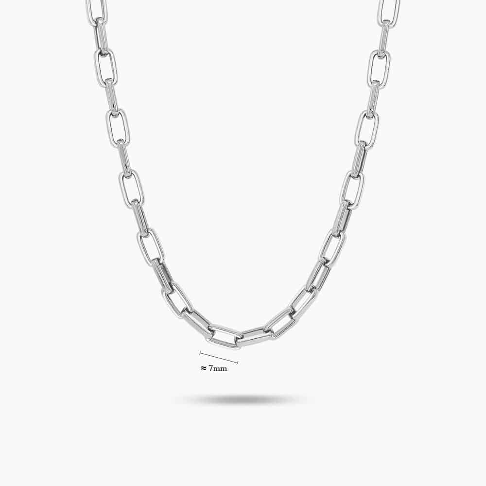 LVC Carla Constructed Chain 925 Sterling Silver Necklace