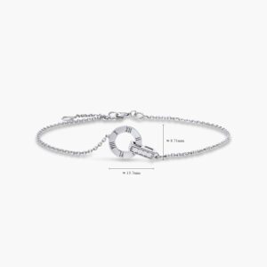 LVC Joie Diamond Bracelet for women in White Gold